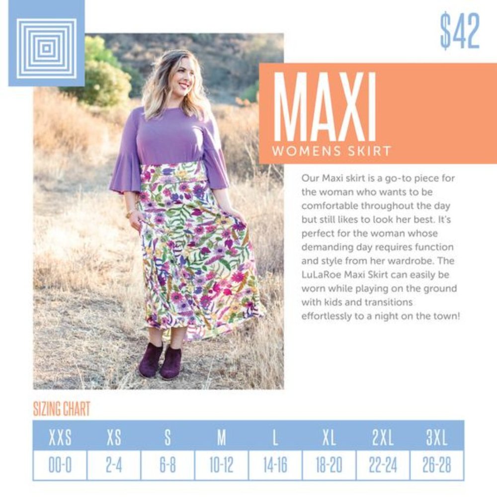 EUC LuLaroe Maxi skirt large - Picture 3 of 3